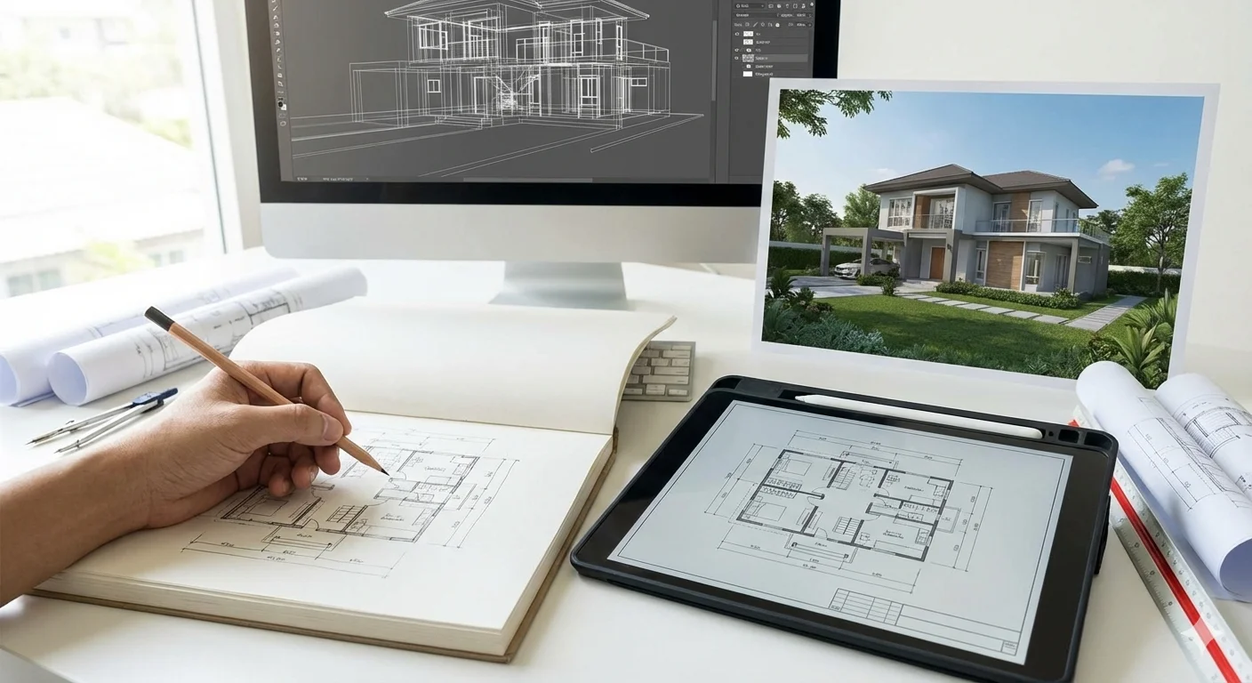 Architectural planning and 2D/3D elevation